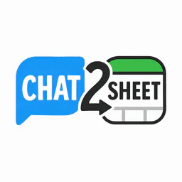 Chat2sheet logo