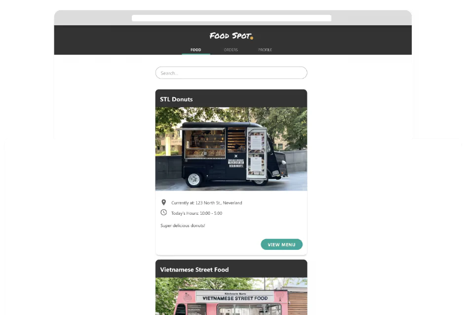 Adalo responsive web app example
