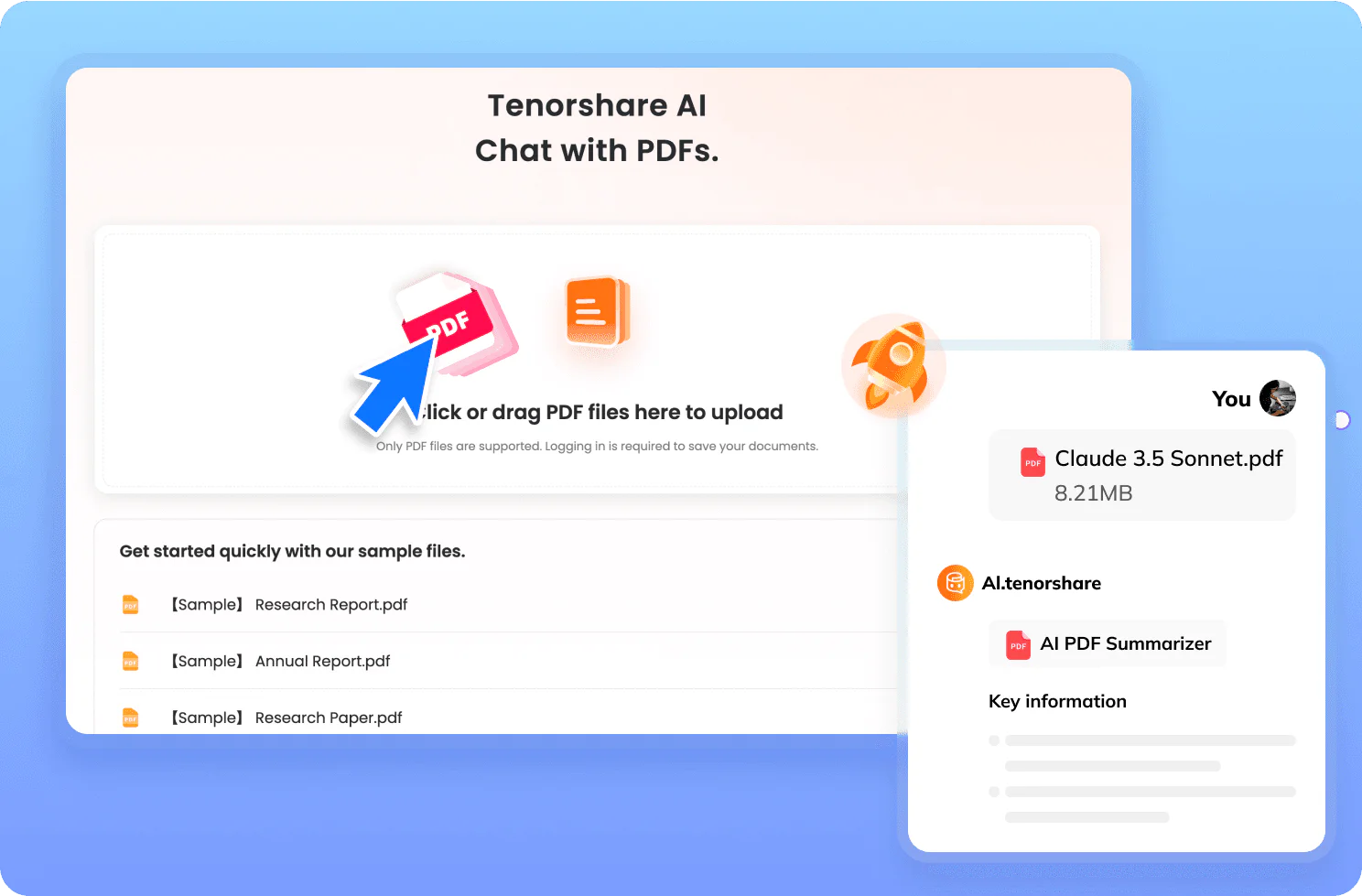 Tenorshare AI PDF feature demonstration