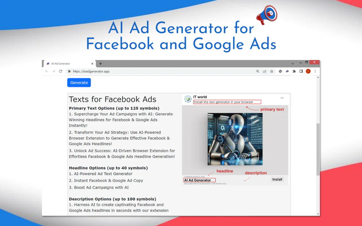Ai Ad Generator screenshot