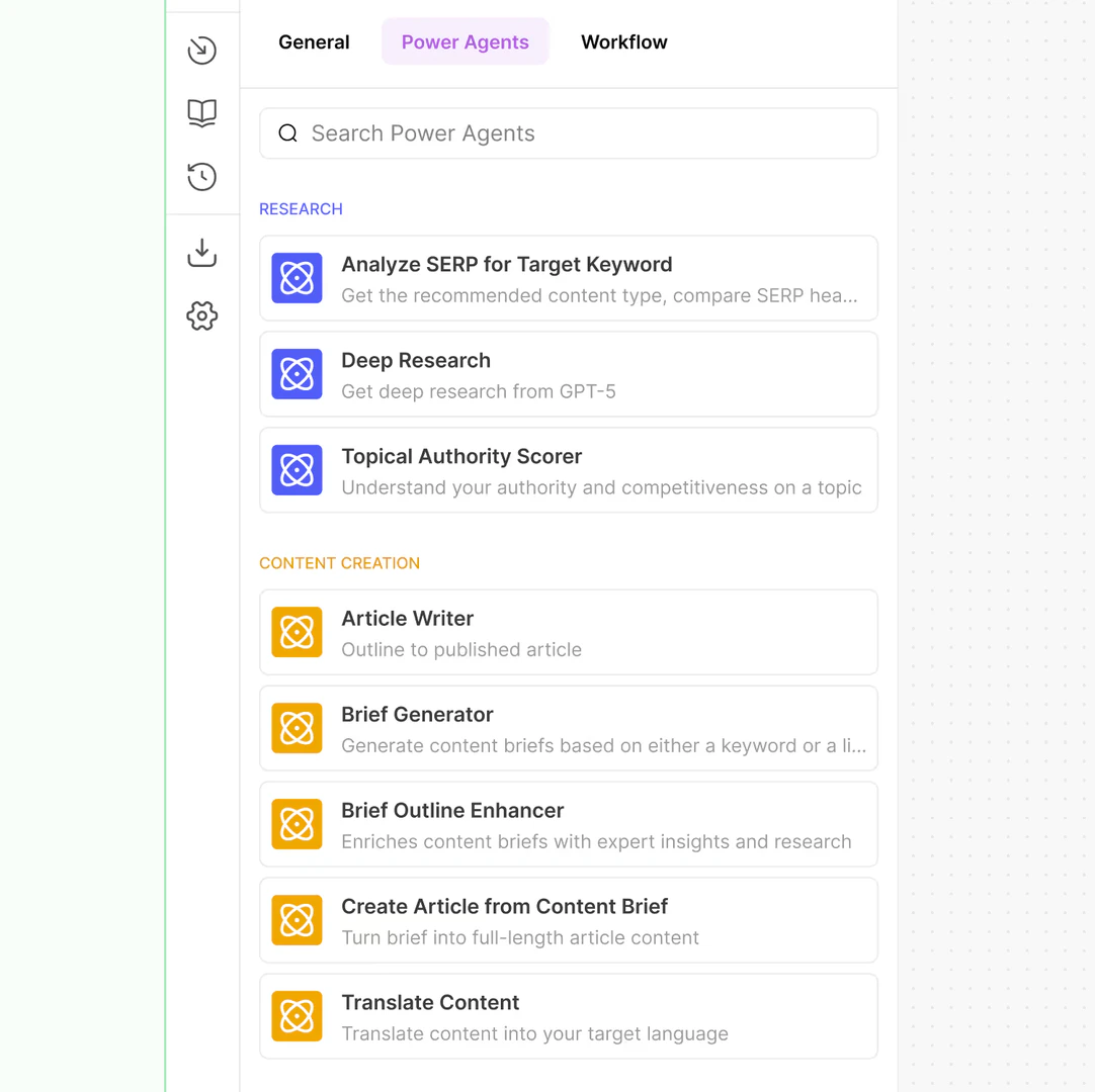 Power agents feature demonstration in AirOps