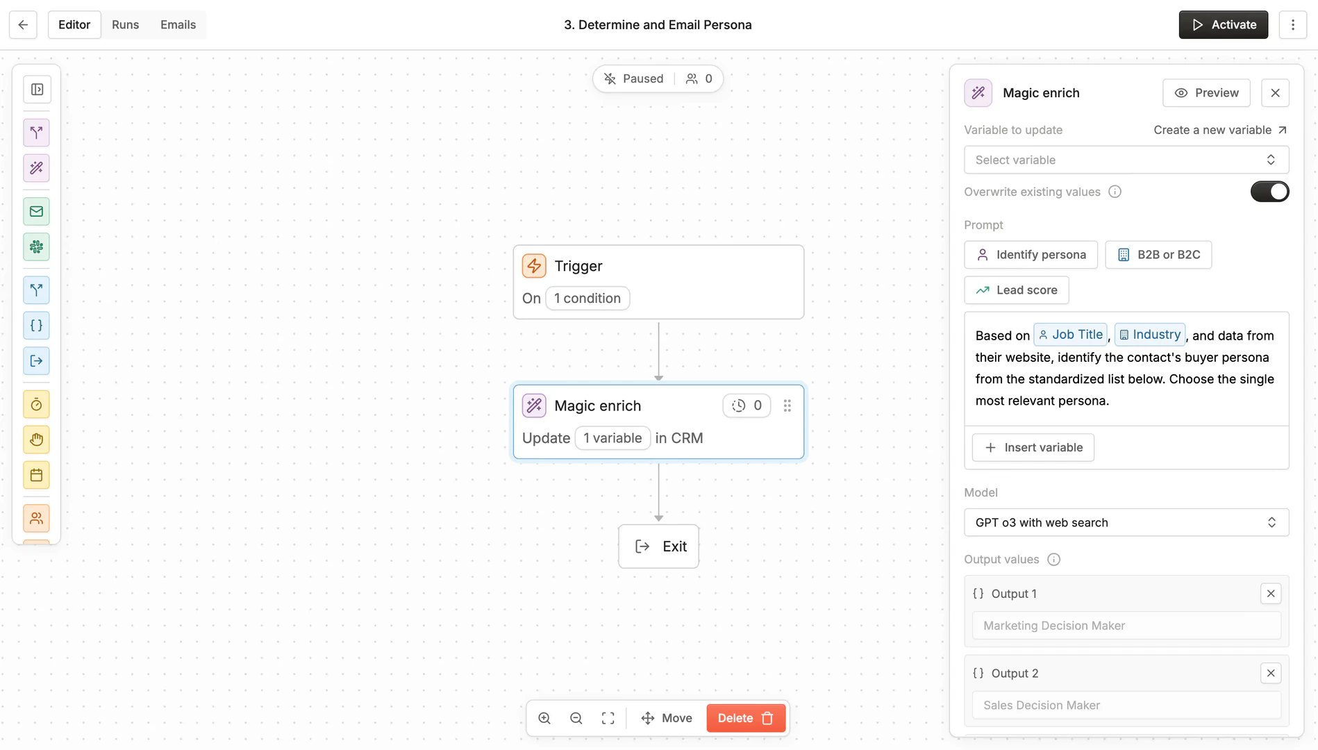 AI Marketing data enrichment use case