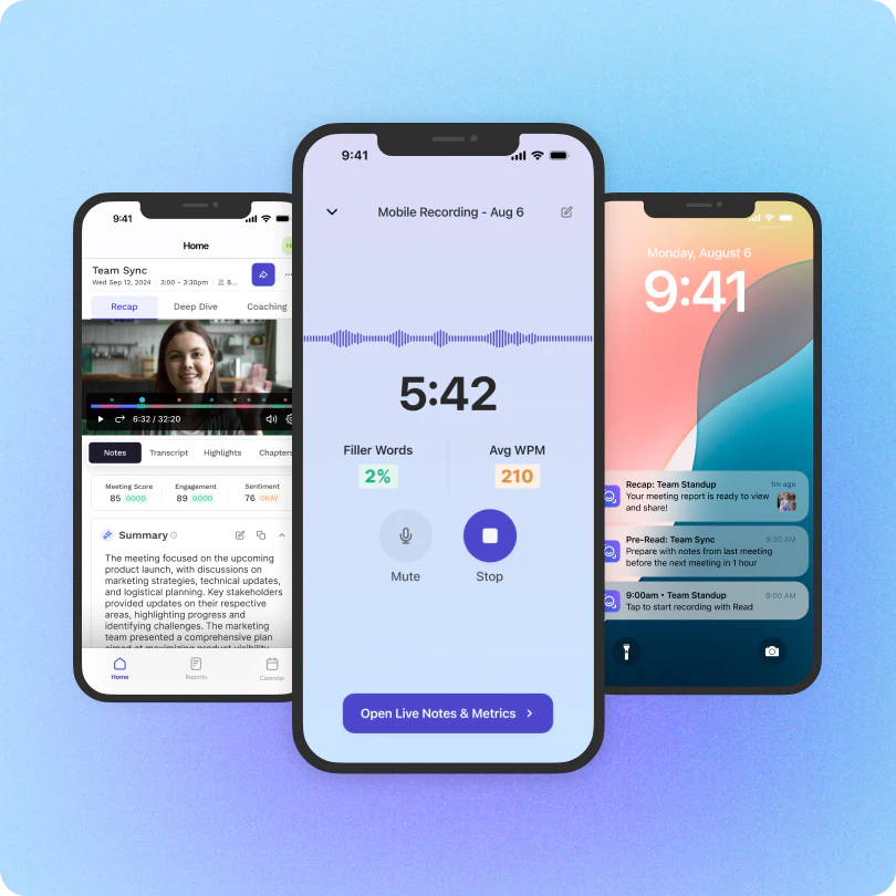 AI Meeting Assistant operation interface