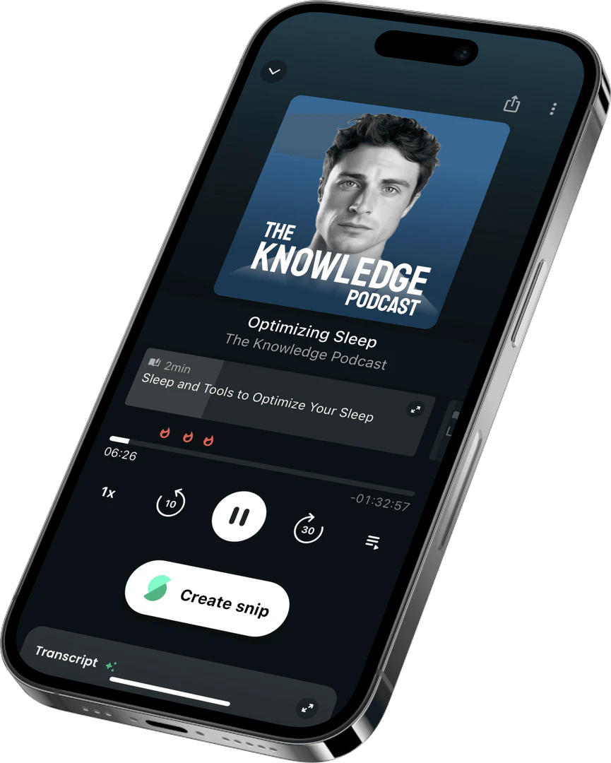 AI Podcast app interface overview