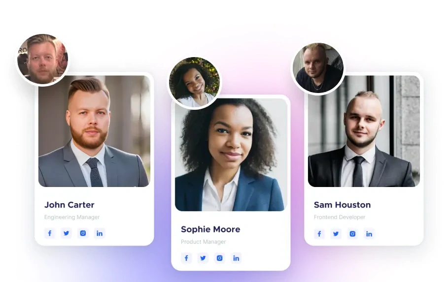 AI Profile Picture Generator user scenario