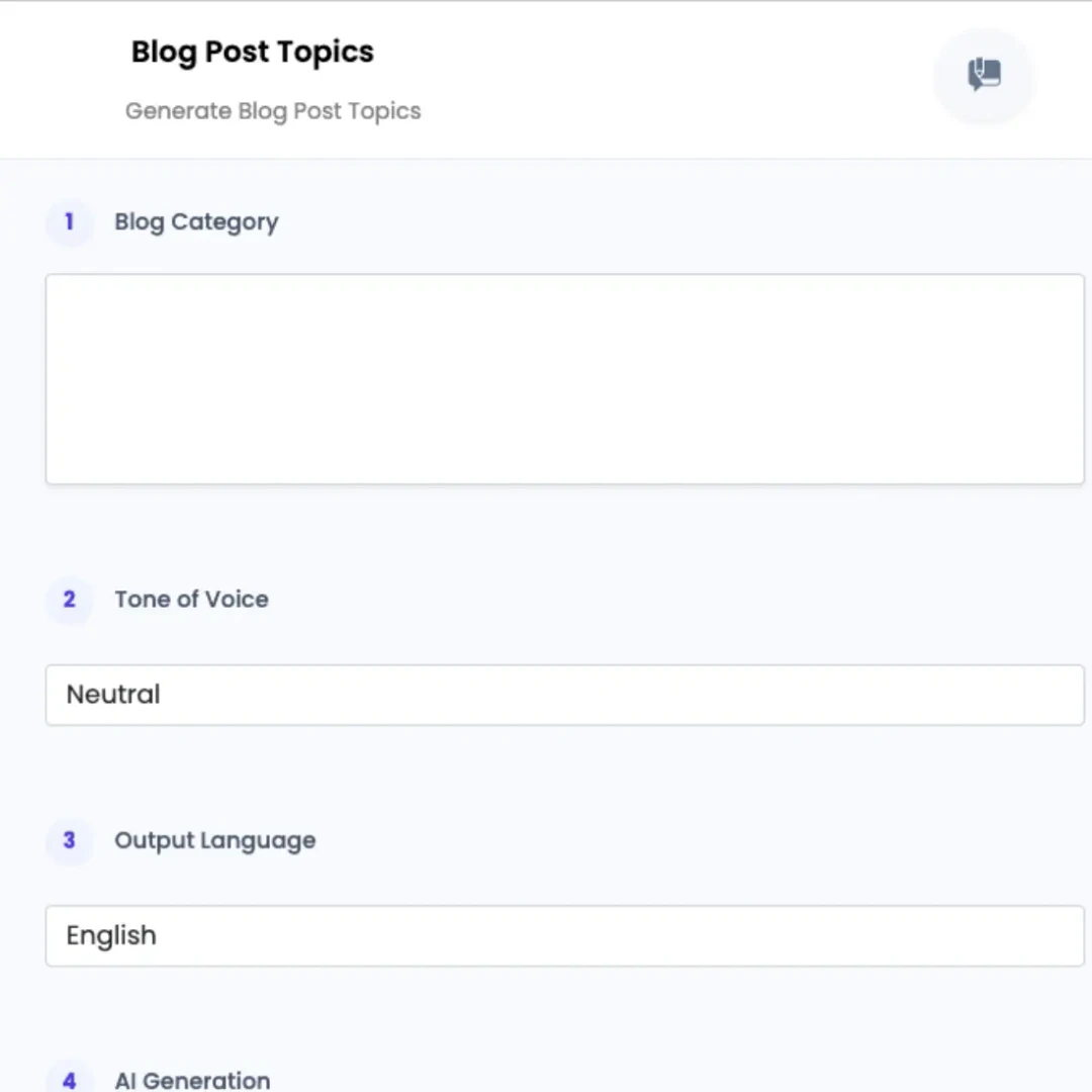 ClevopyAI context input interface