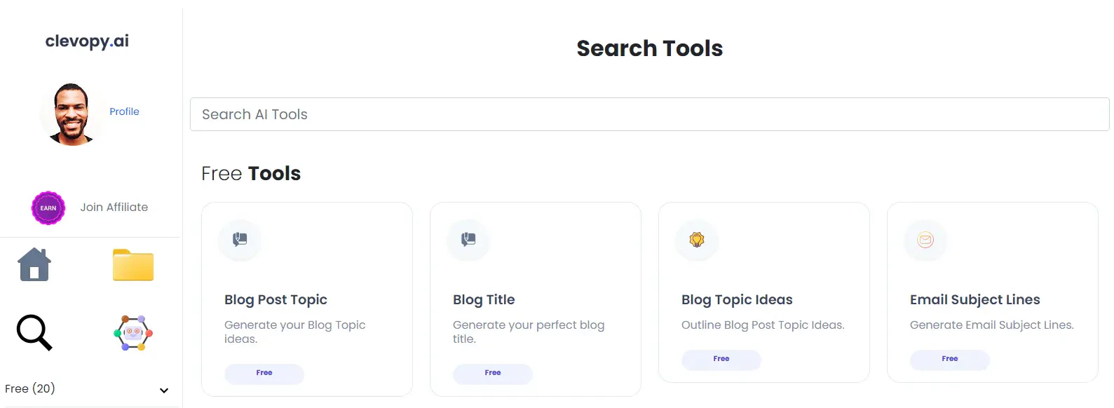 ClevopyAI product interface overview
