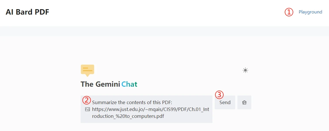 Bard PDF product interface overview
