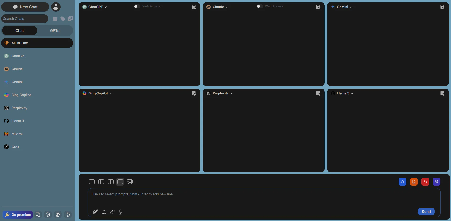 AIChatOne product interface overview