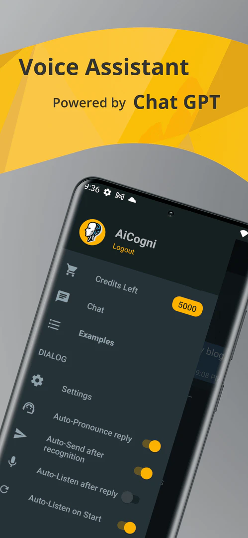 AiCogni product interface overview