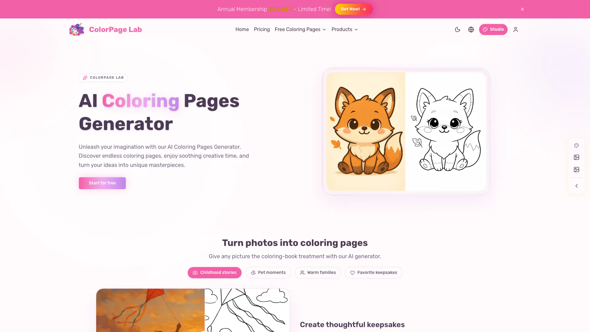 Aicoloringpage screenshot