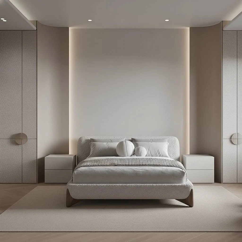 Aihomedesign feature demonstration of luxury modern bedroom design