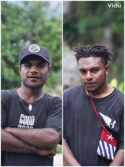 AI Hugging friend hugging animation demonstration