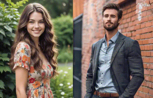 AI Hugging product overview with couple hugging animation