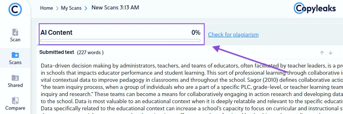 AI Humanize usage step 2