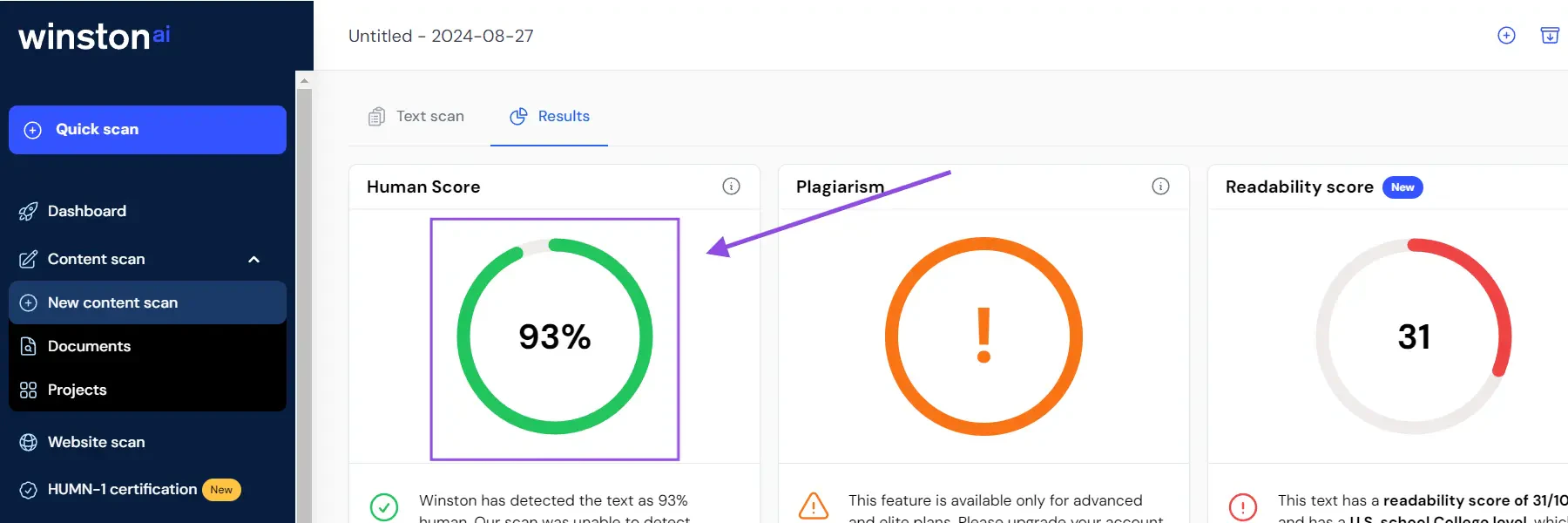 AI Humanize usage step 3
