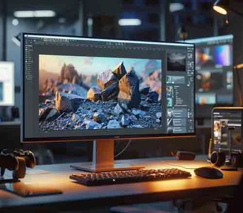 AI Image Editor photo retouching feature demonstration