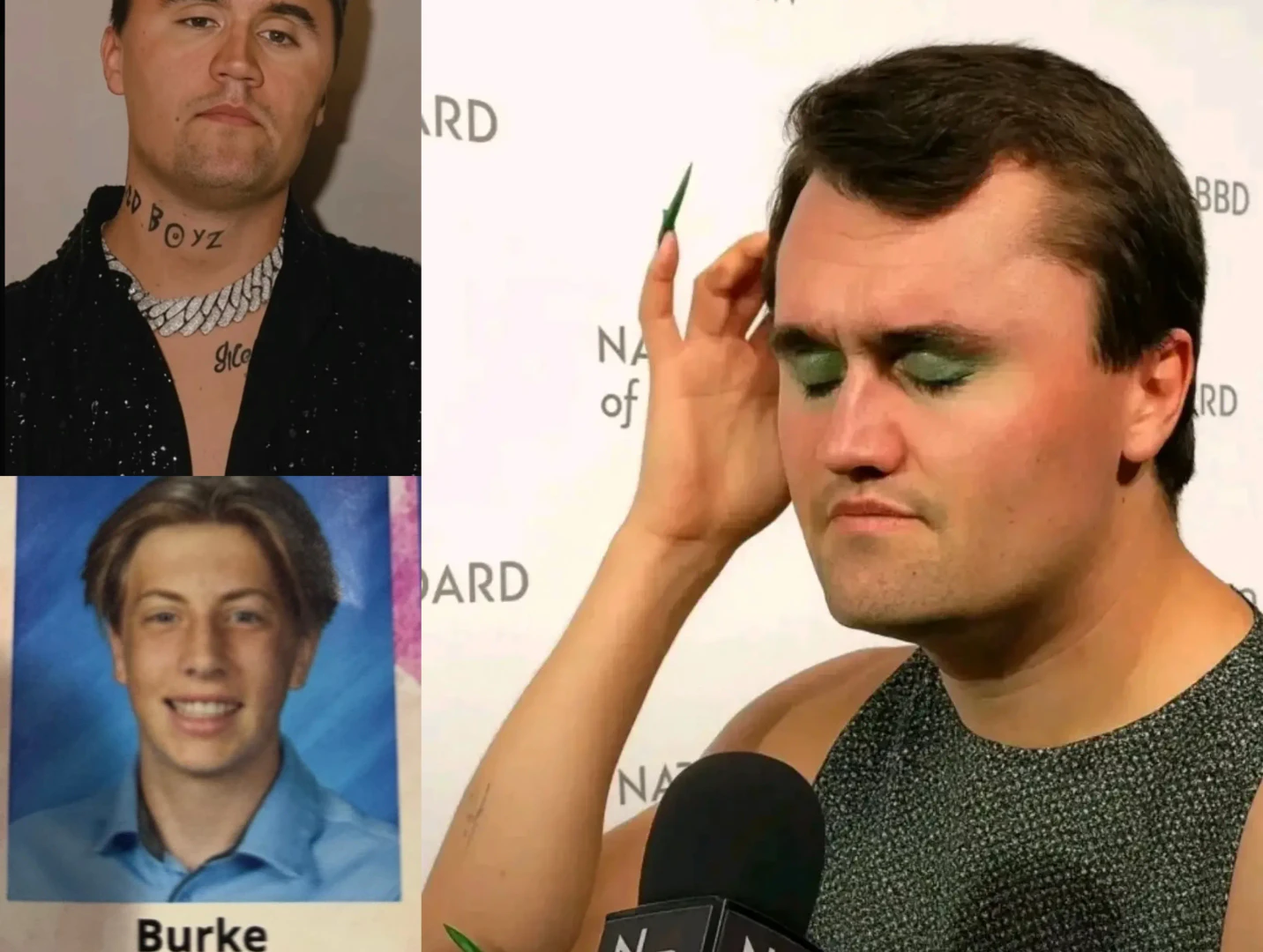 AI Kirkify feature demonstration showing perfect face reduction