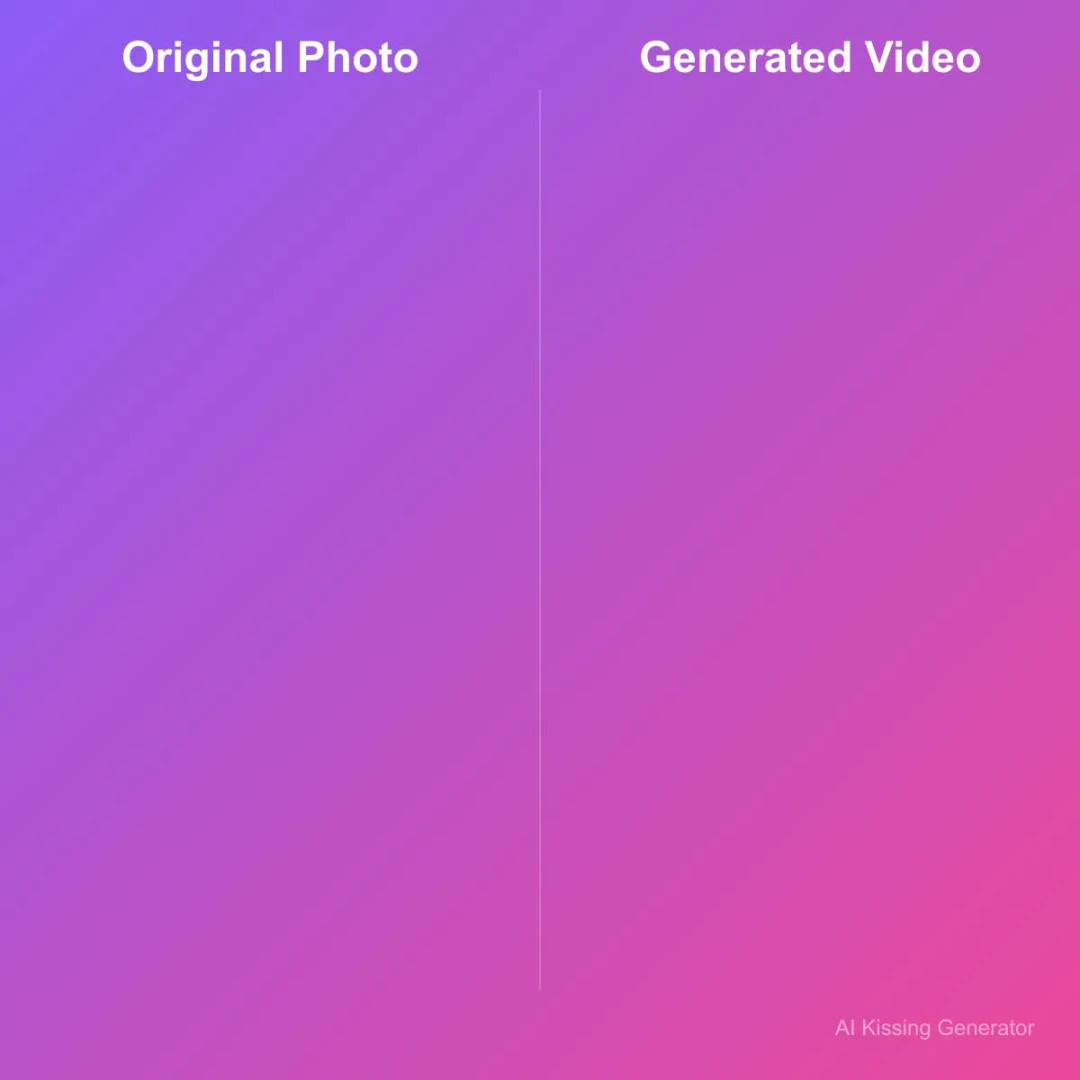 AI Kissing Video Generator interface overview
