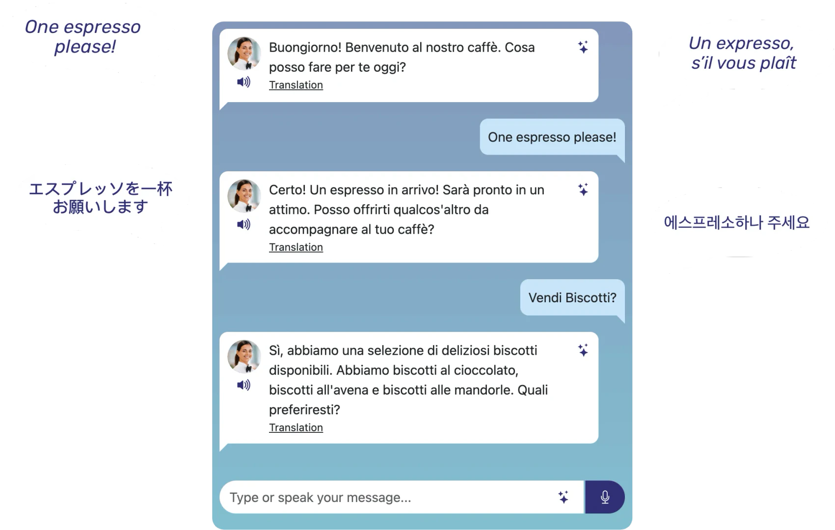 AI LingoPlay interactive language practice interface