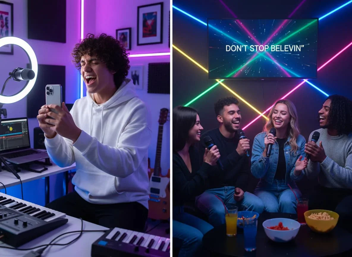 AirMusic feature demonstration showing AI music generation capabilities