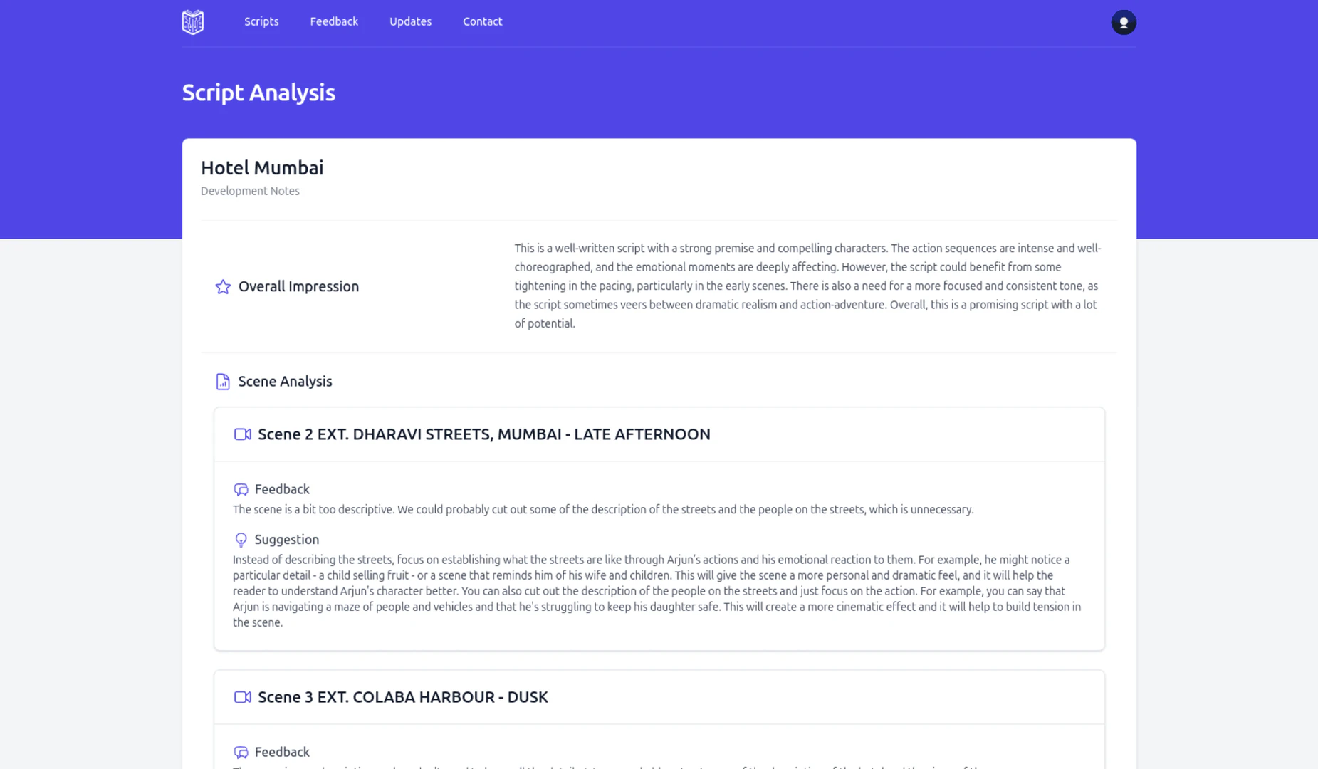 AIScriptReader development notes demonstration