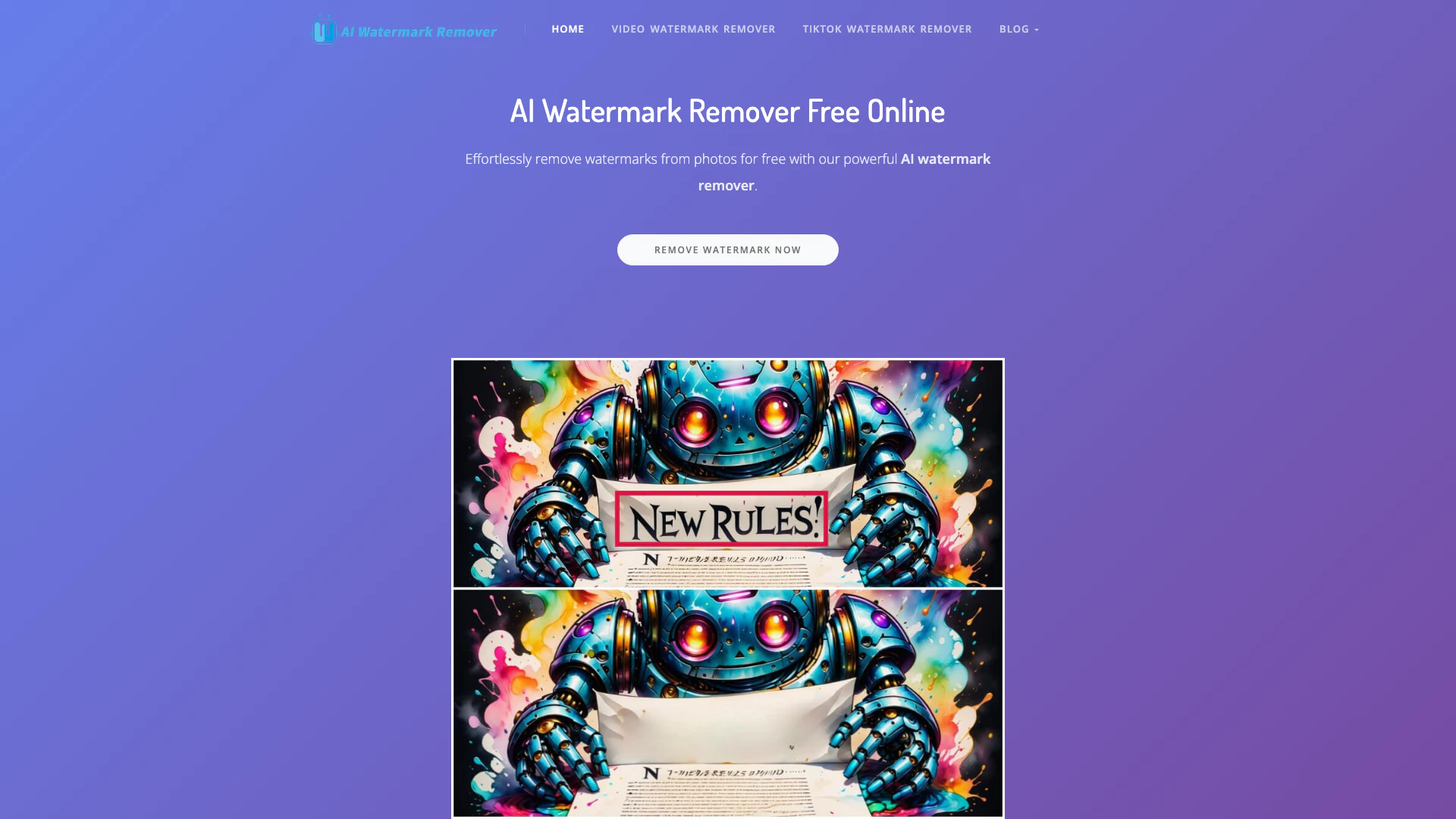 Aiwatermarkremover screenshot