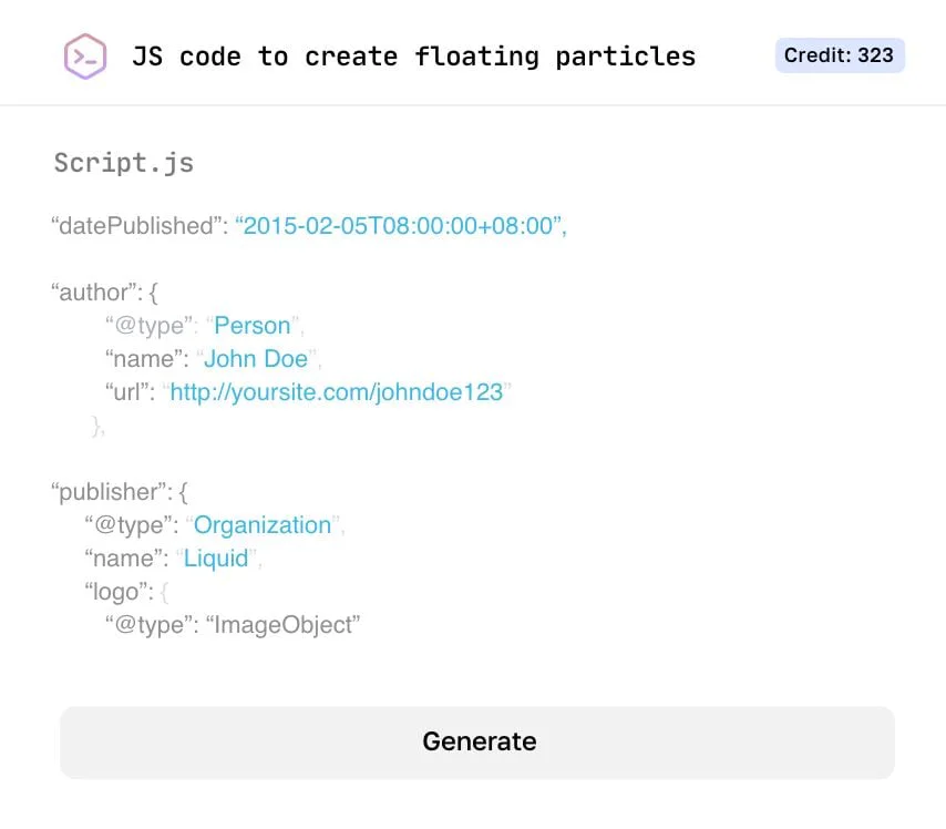 Aleahai code generation feature demonstration
