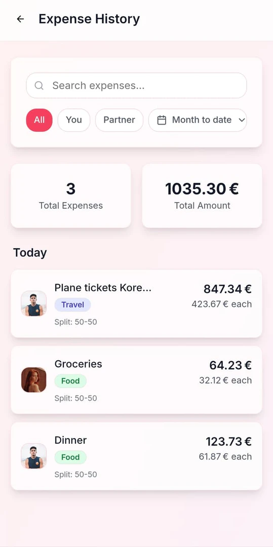 Amounio expense management features