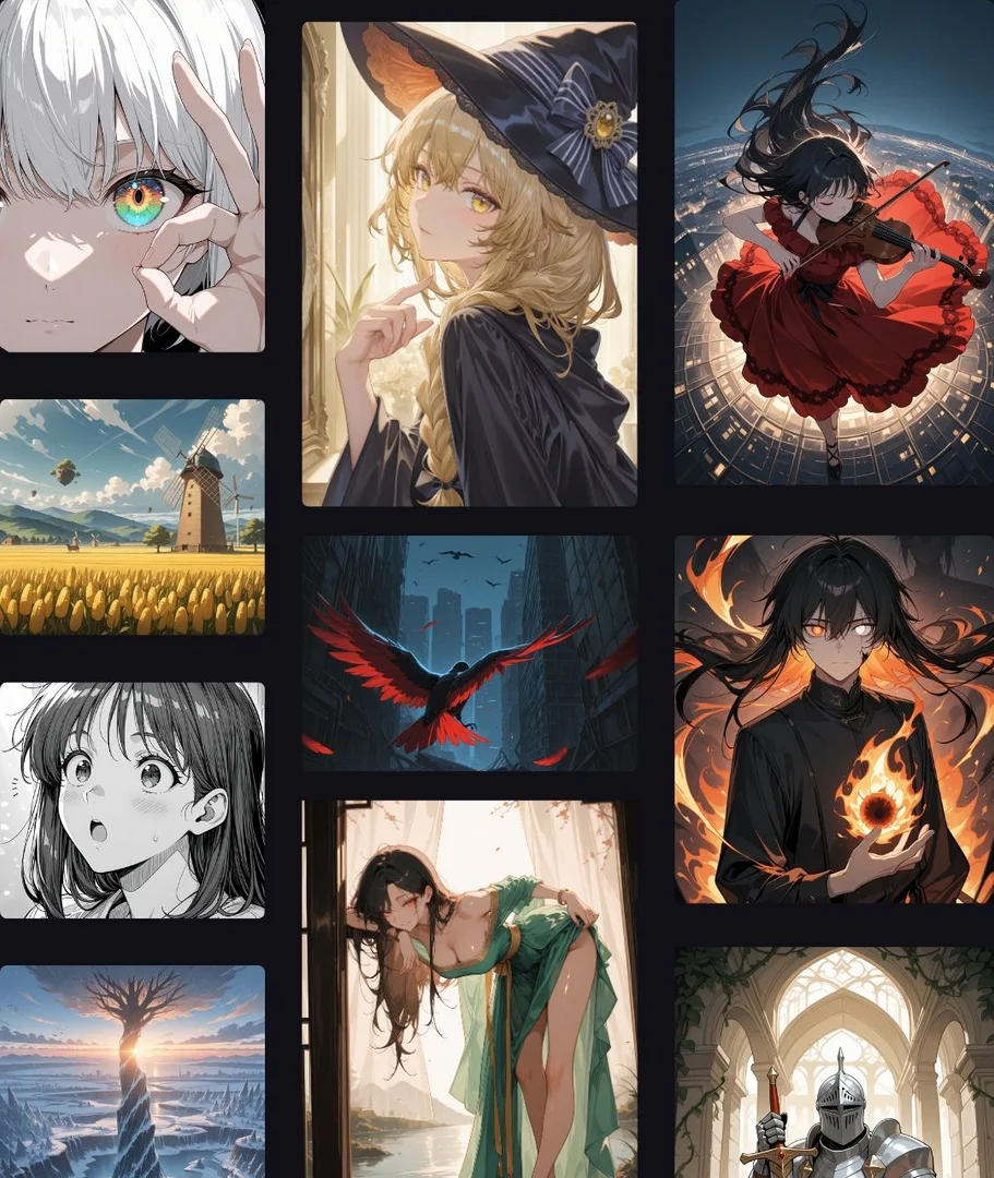 AniGen AI product overview with anime art