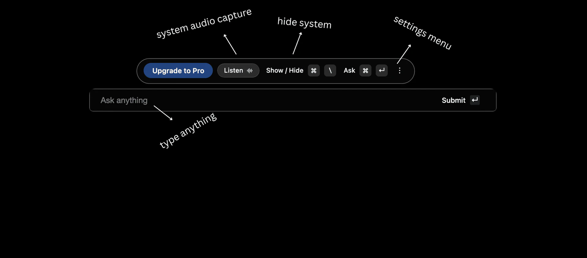 App-whisper product interface overview