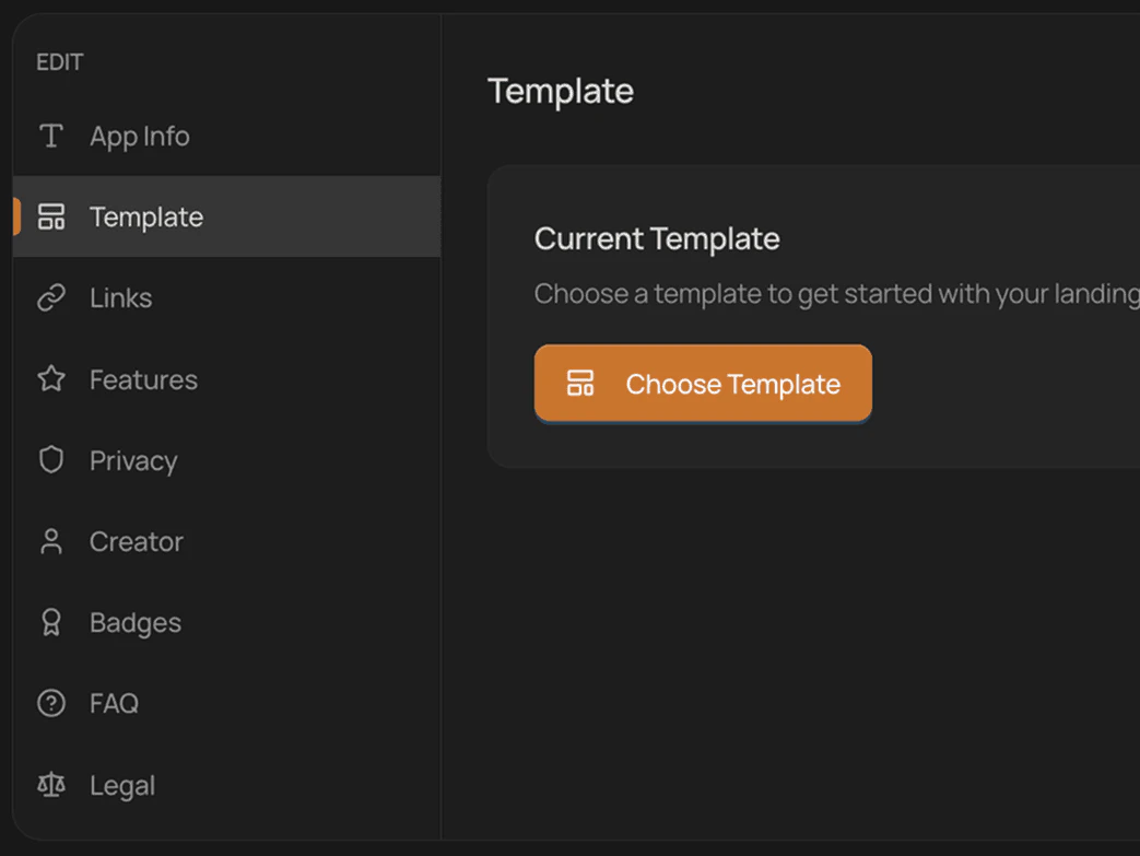 AppLaunchPage customization step screenshot