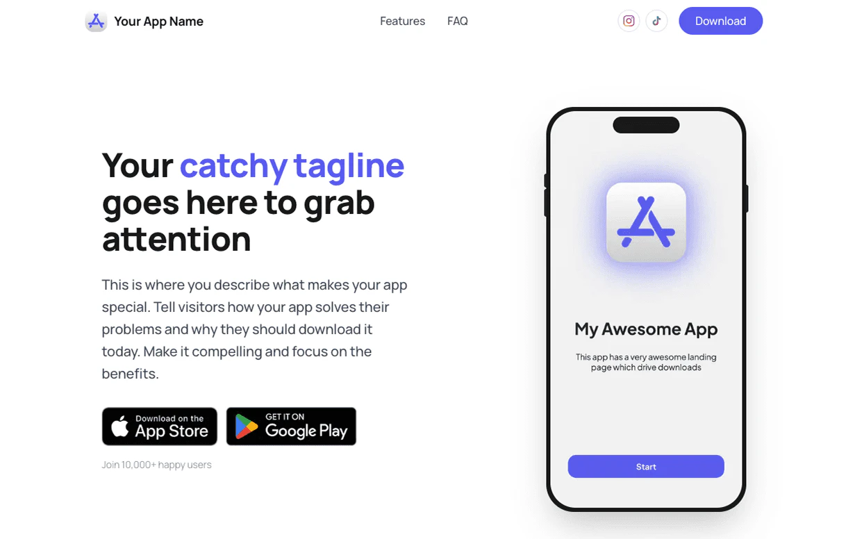 AppLaunchPage suspended template preview