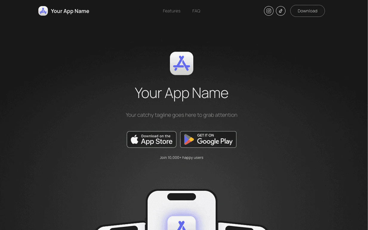 AppLaunchPage nocturne template preview