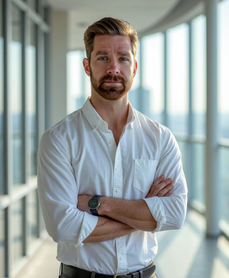 Sample AI headshot from Aragon Ai service