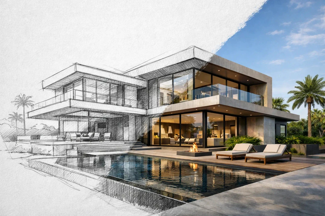 Archybase sketch to render process