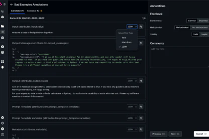 Arize human annotation management