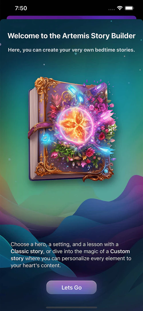 Artemis AI Bedtime Stories storytelling example