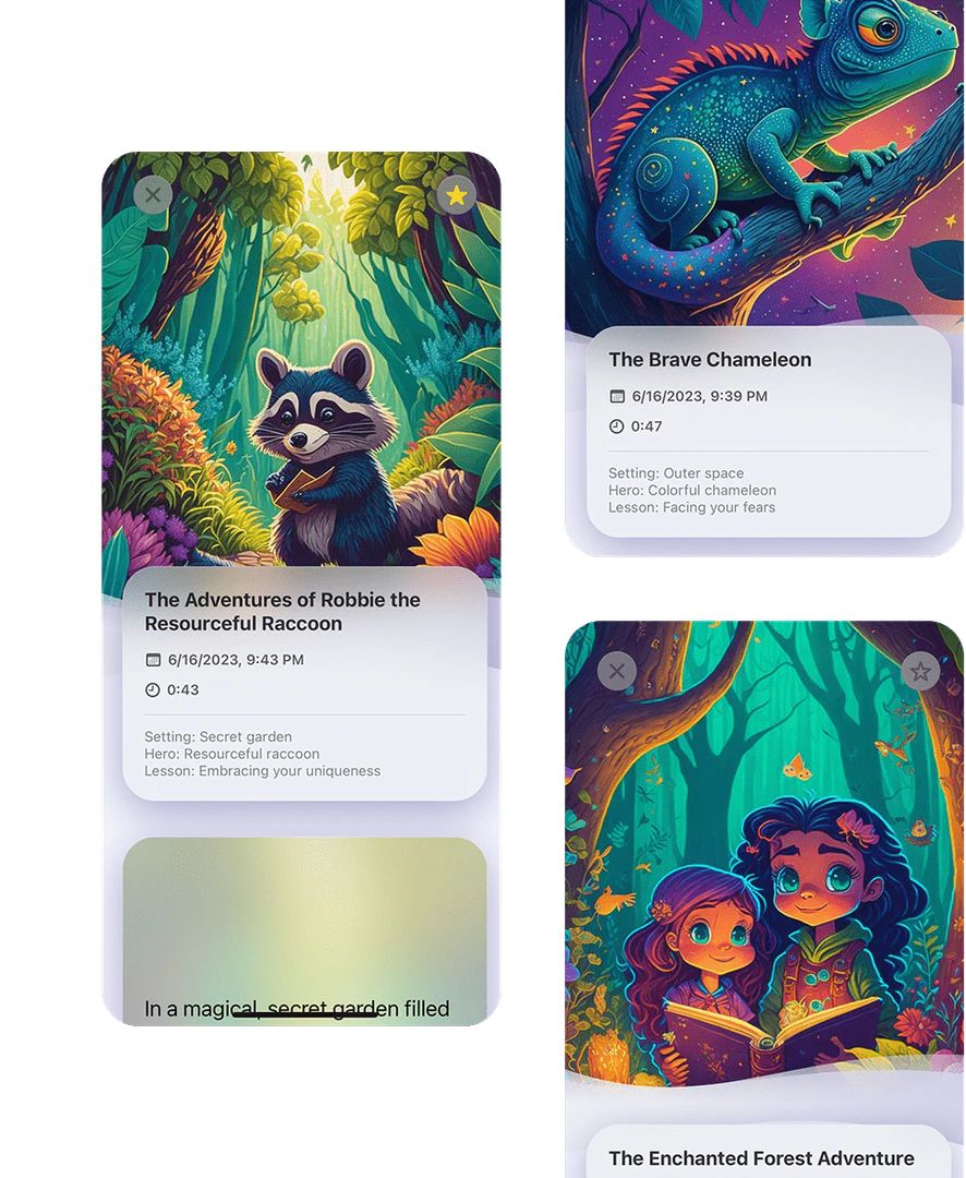 Artemis AI Bedtime Stories user scenario example