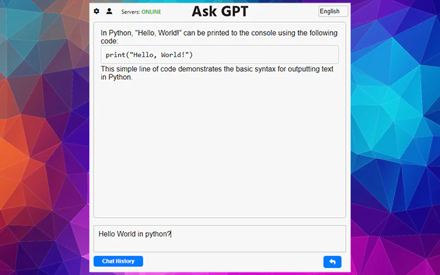Ask Gpt screenshot