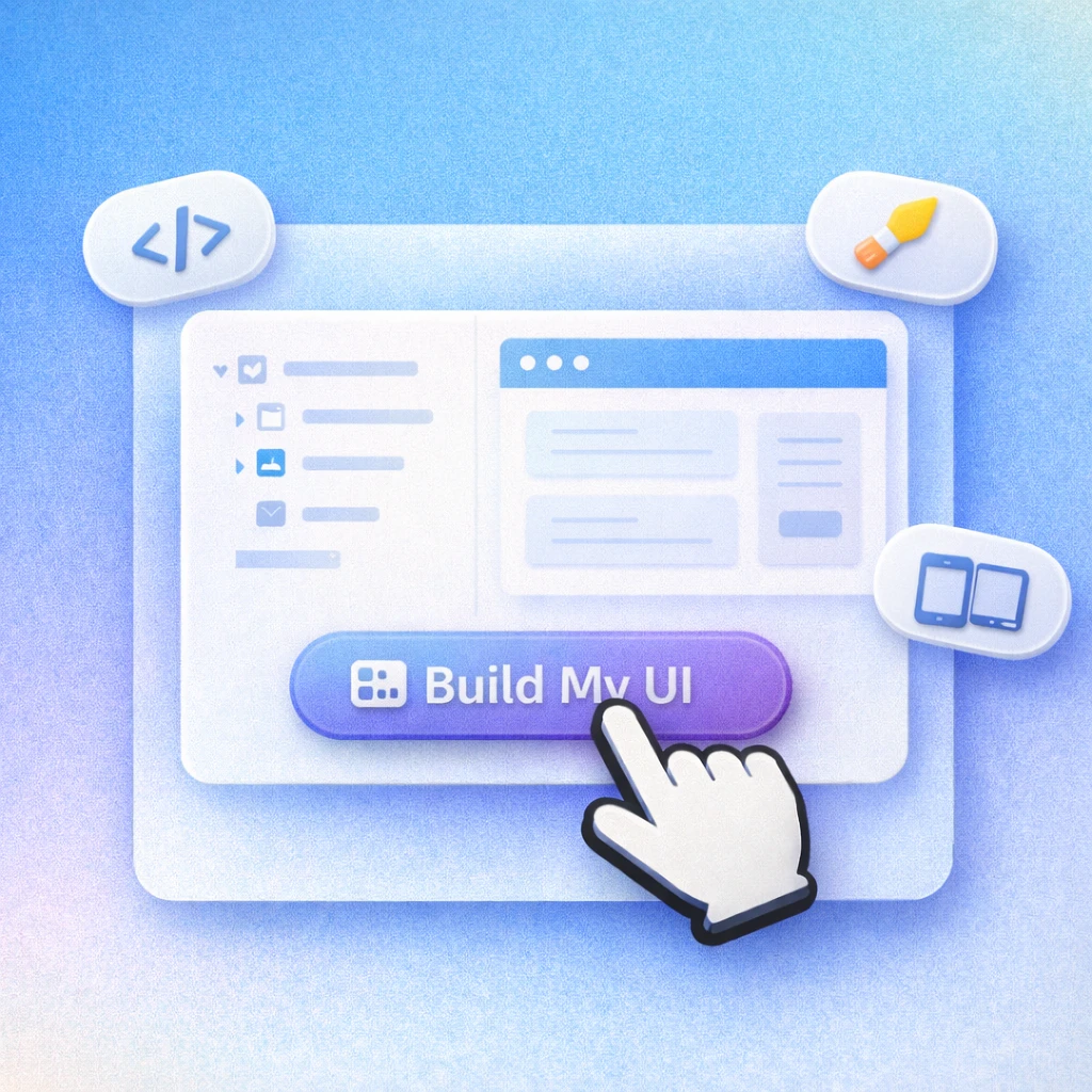 AskCodi UI Builder feature demonstration
