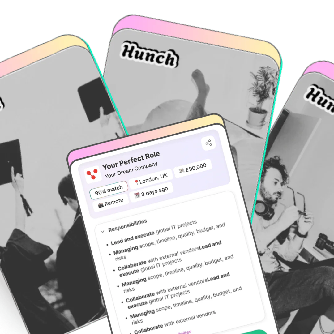 Askhunch daily job matching feature