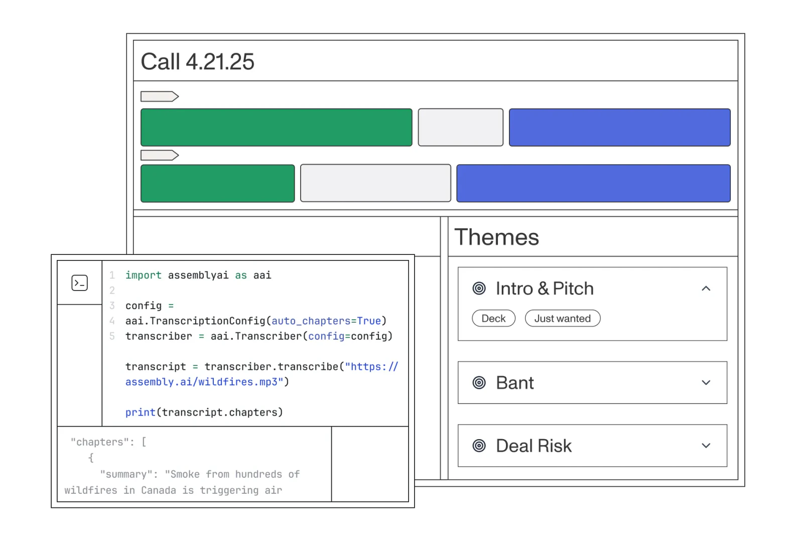 AssemblyAI speech understanding interface