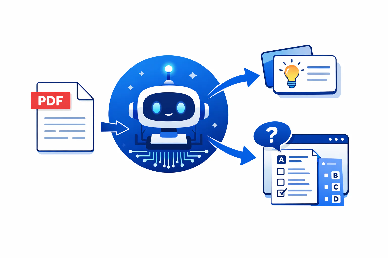 Athena AI use case example for generating flashcards