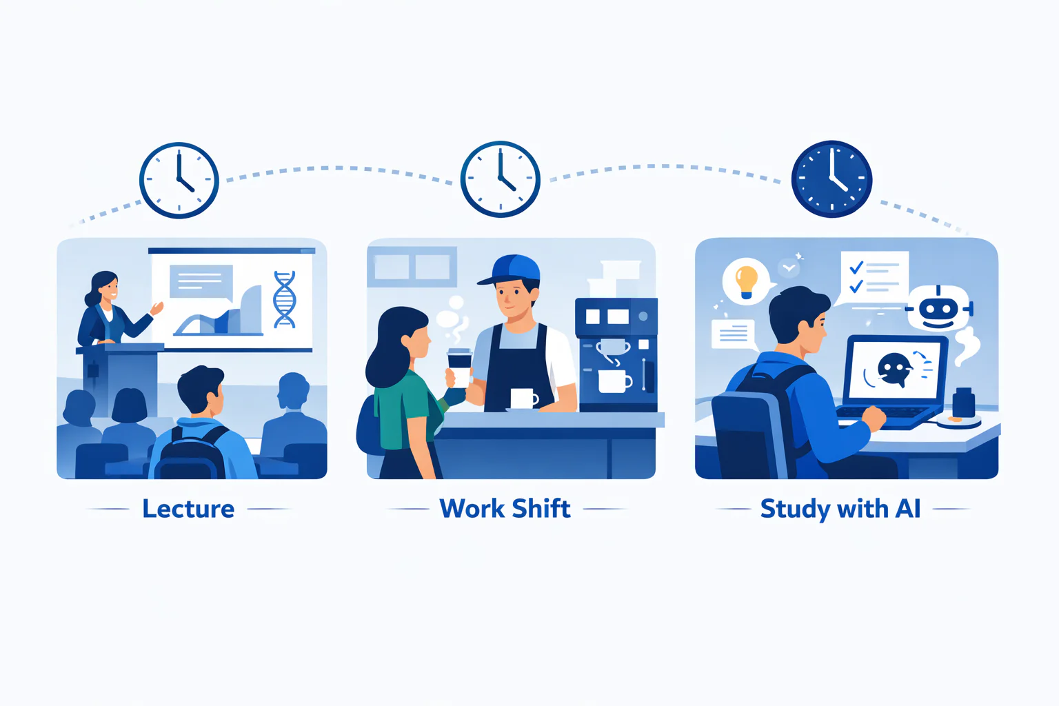 Athena AI user scenario for students