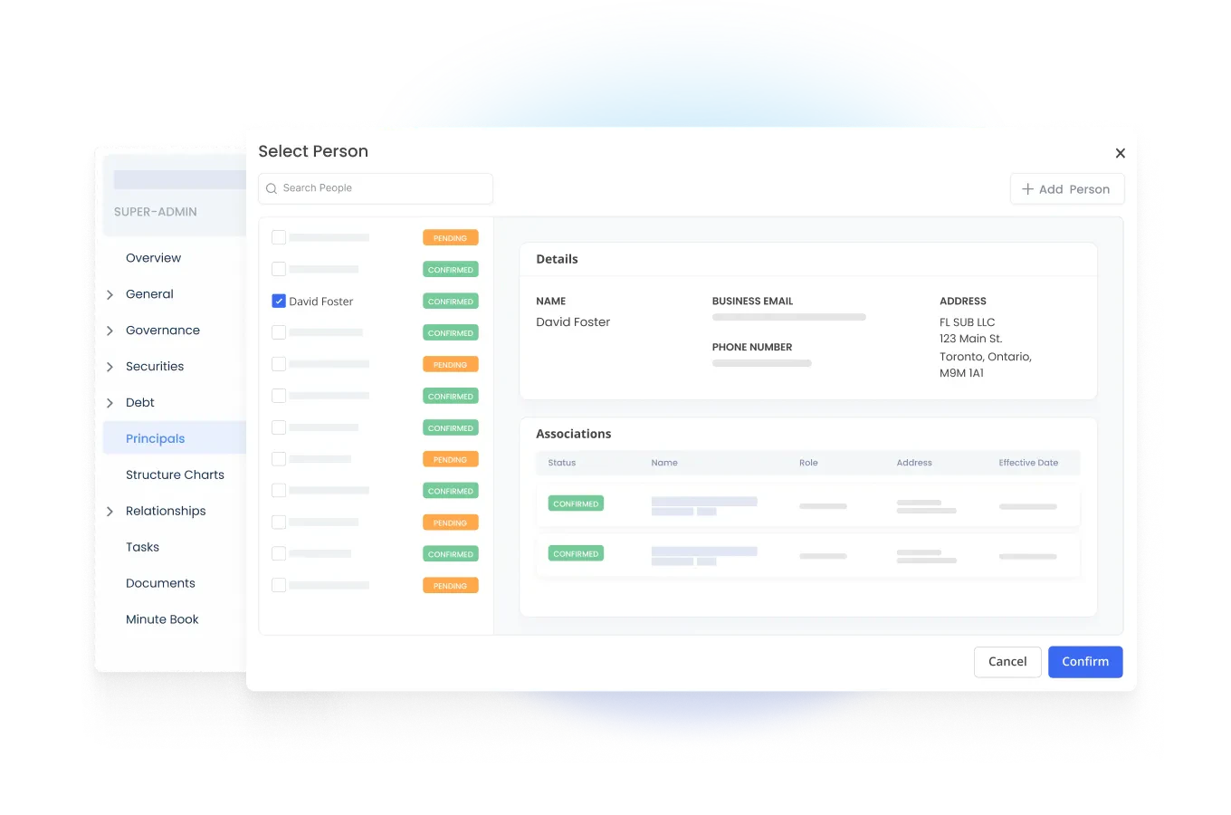 Athennian AI document management feature