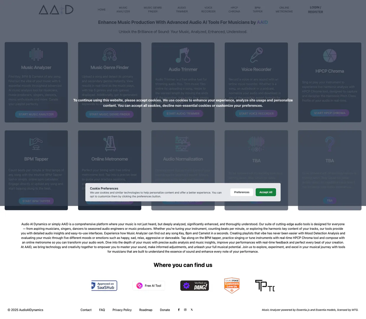 Audioaidynamics screenshot