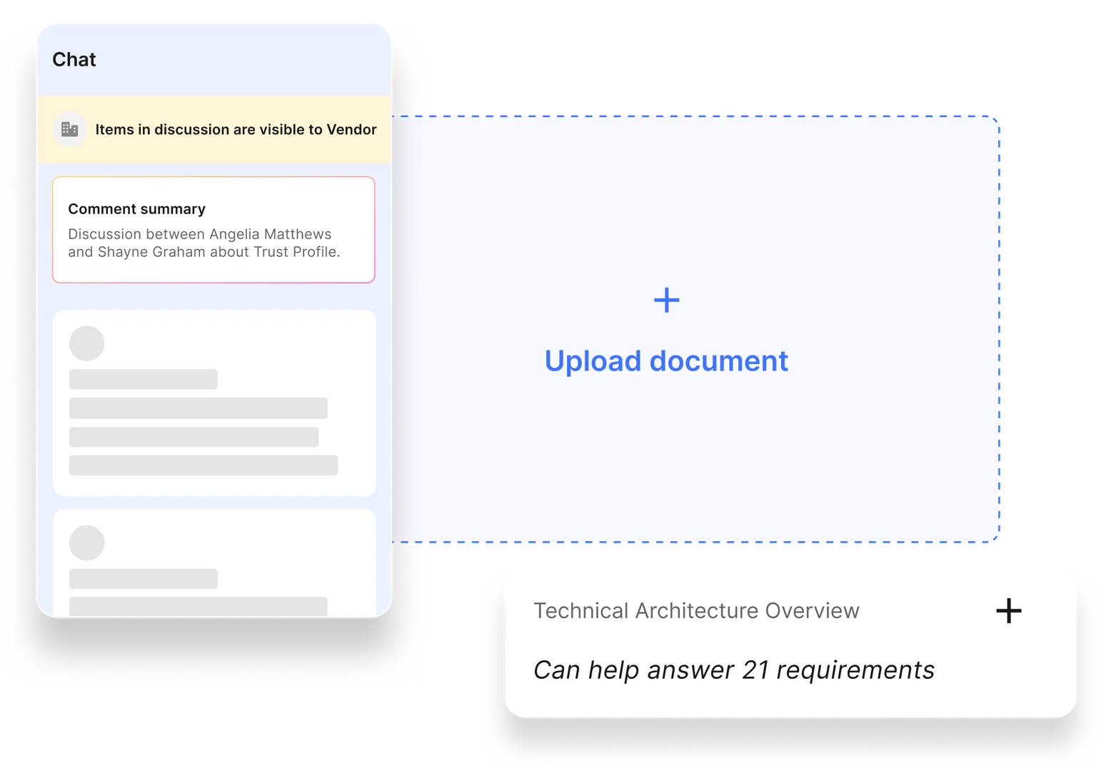 Auditive vendor information management feature