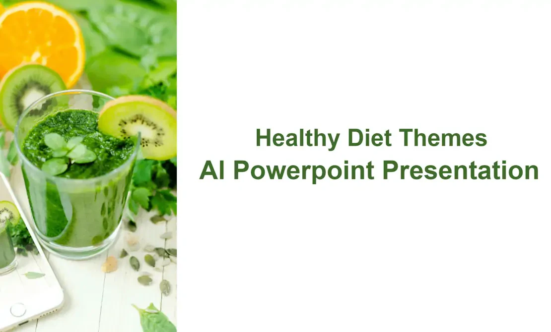 Autoppt user scenario for healthy diet presentation