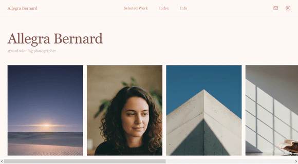 B12 Io feature demonstration for photography portfolio